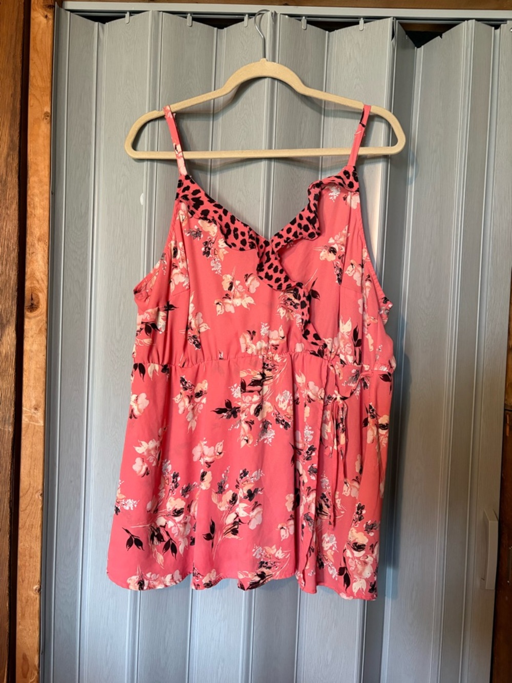 torrid Coral Pink Floral Ruffle Cami